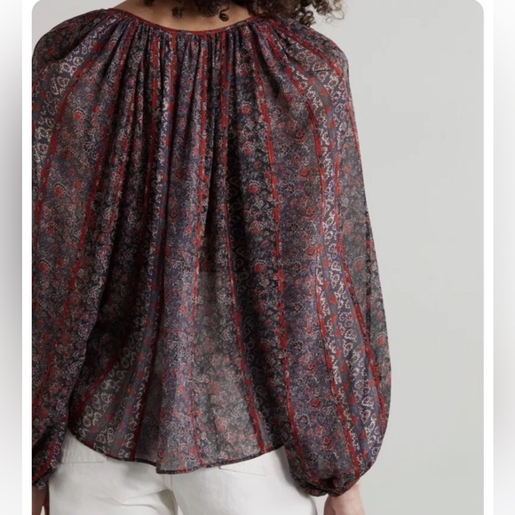 Ulla Johnson Deetra Silk Blouse - Picture 7 of 12